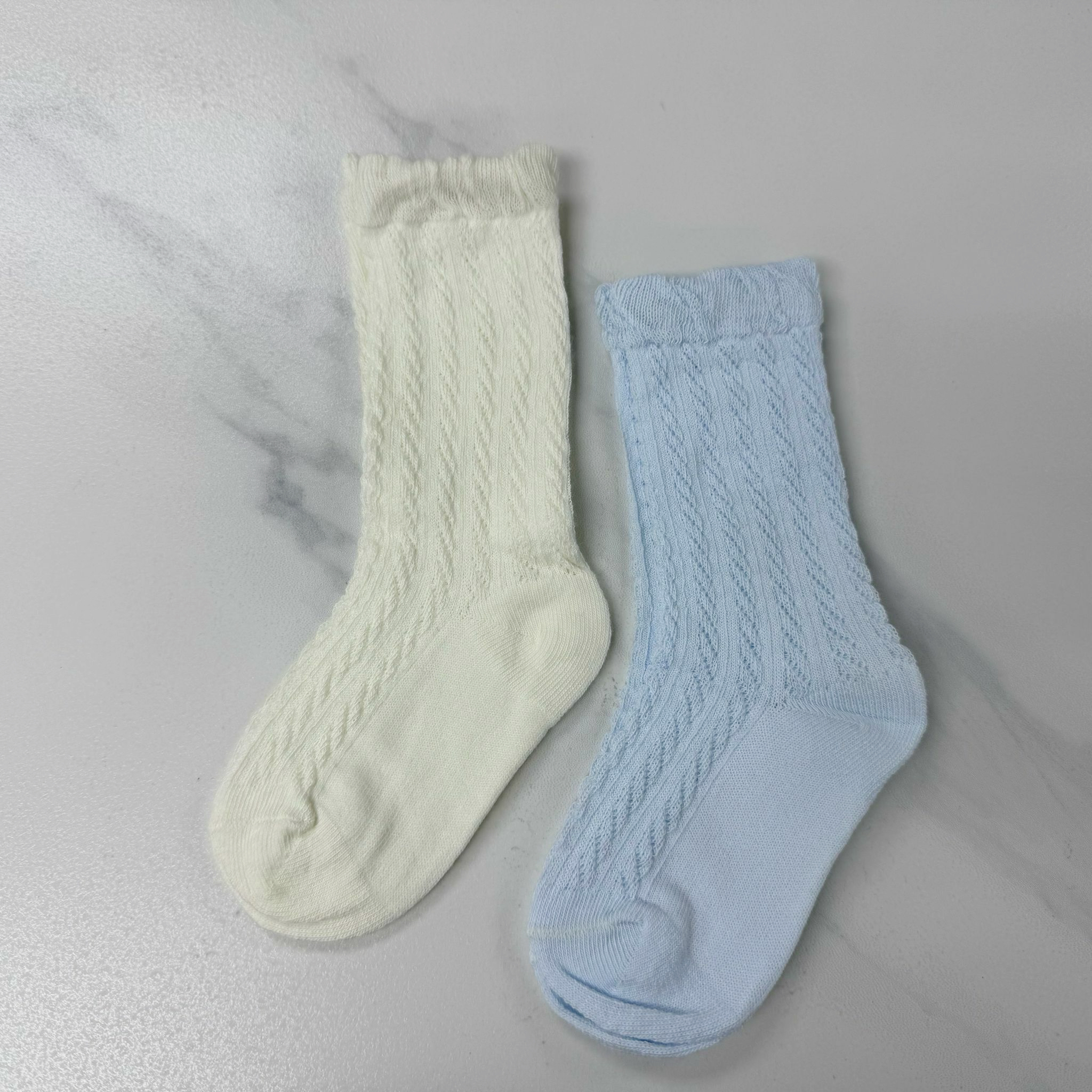 (現貨)女童扭紋襪