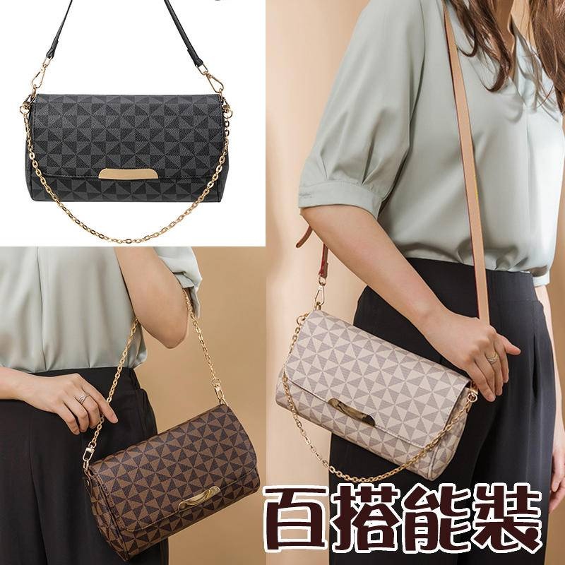 女生包包 簡約時尚 鏈條包 超優質感 腋下包  方包 氣質女包 斜背包女 側背包女 大容量方包 防水女包 歐美 148