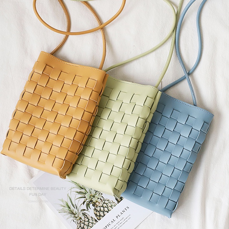編織包 手機包 斜背包 小方包 單小包 小包包女生 中性包 生日禮物 女生包包 皮革編織包 側背小包包 141