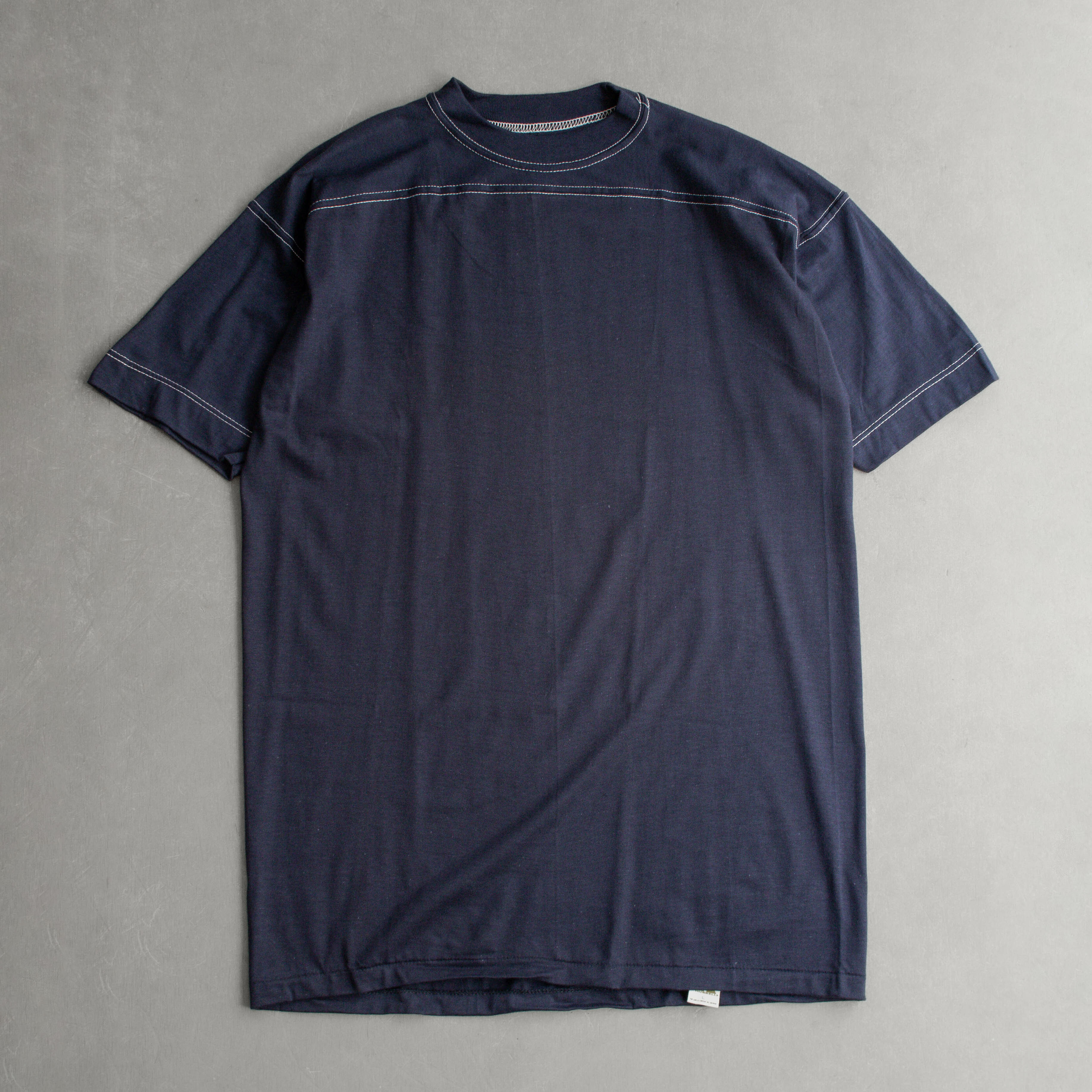 70S RUSSELL ATHLETIC FOOTBALL TEE 美國製 深藍 素面 美式足球 短袖T恤