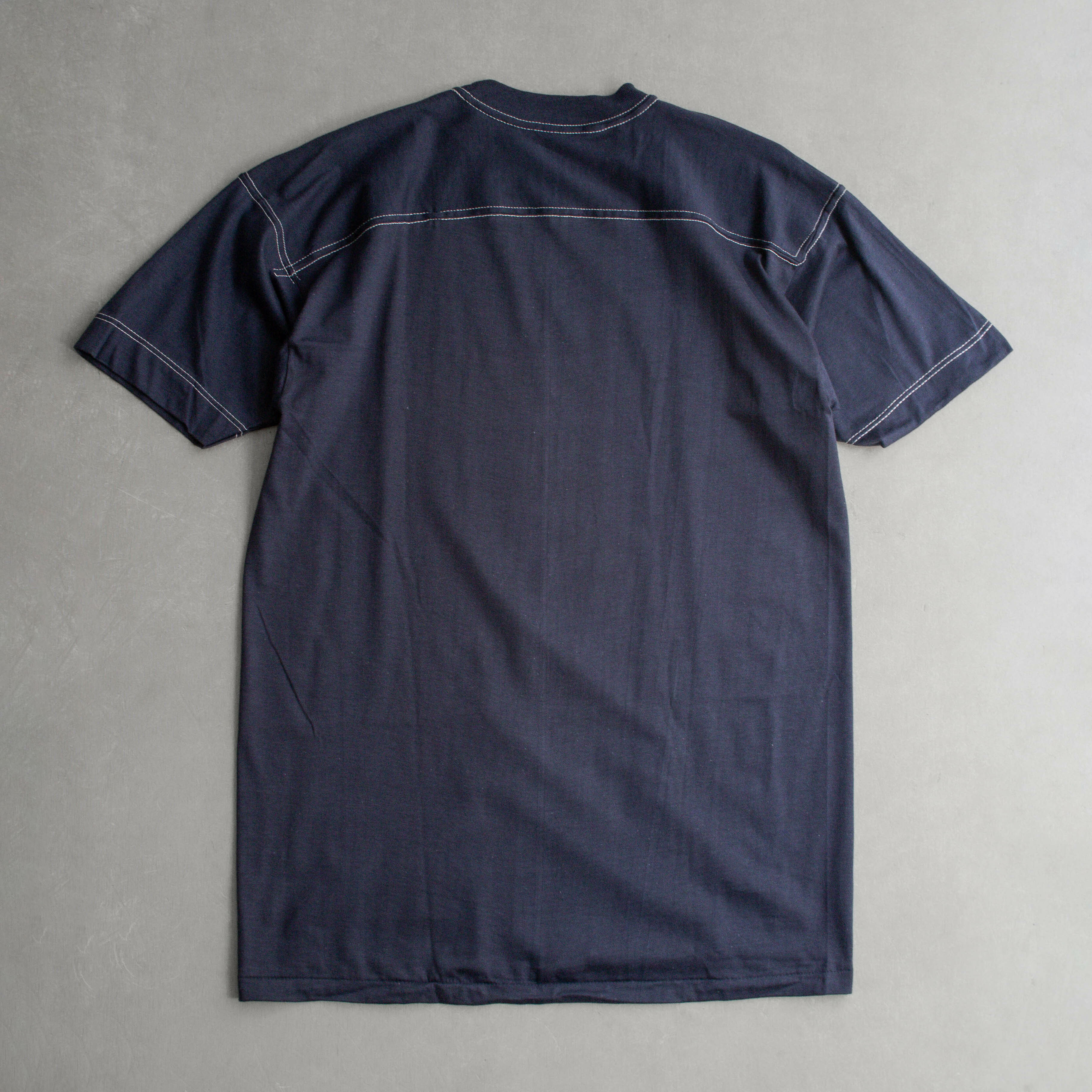 70S RUSSELL ATHLETIC FOOTBALL TEE 美國製 深藍 素面 美式足球 短袖T恤