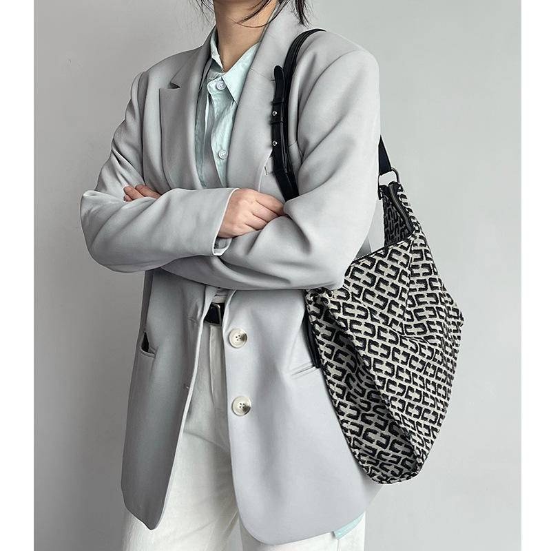 腋下包 新款女包 大容量托特包 時尚帆布包 手提袋 油畫包包 單肩包 托特包女生 帆布包 手提袋帆布包 女士包包120