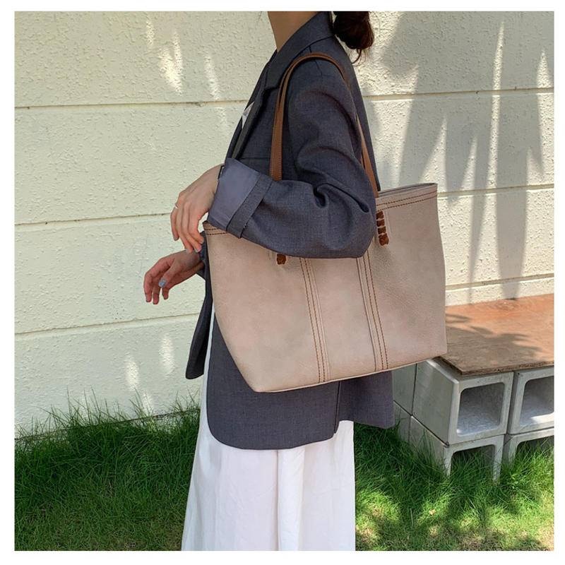 韓版新款 女包 托特包 手提包 大包包 女生包包 肩背包女 單肩包女 時尚包包 簡約 通勤包 復古包包 雜誌附錄包114