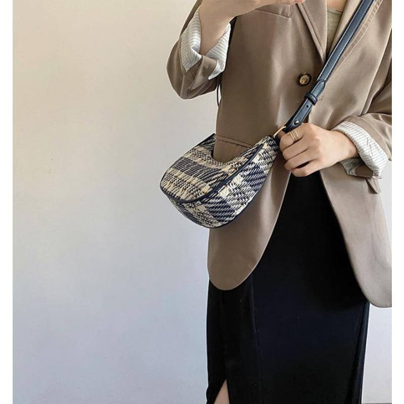 月牙包 腋下包 半月包 腋下包韓國 斜背包 斜背包女 側背包女 帆布側背包 肩背包 單肩包女 斜肩包 雜誌包 099