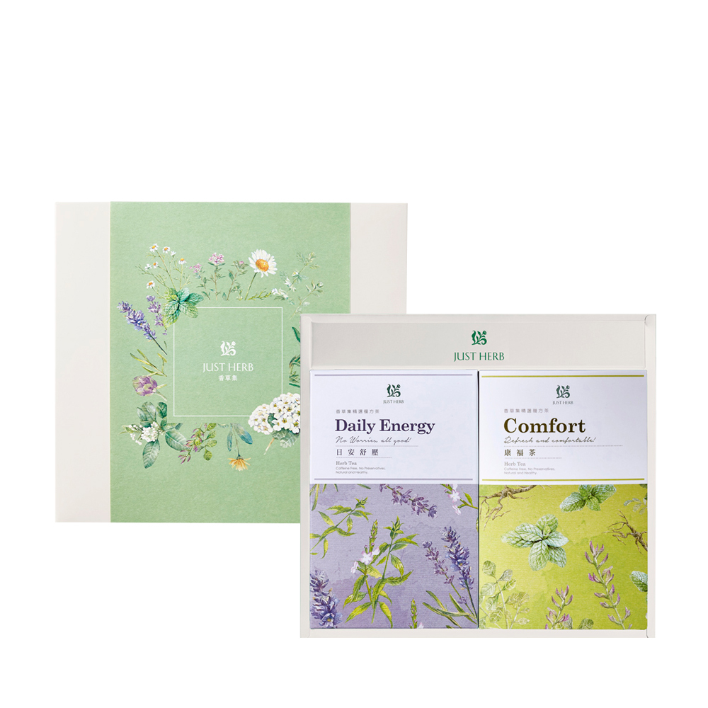 雙茶禮：康福茶+晚安休憩(附禮盒提袋)