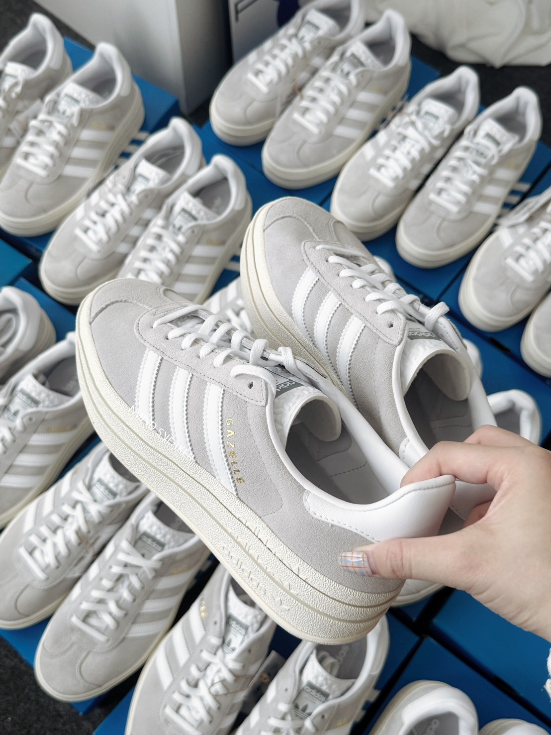 <快速出貨> Adidas  Originals Gazelle Bold 厚底灰灰 (HQ6893)
