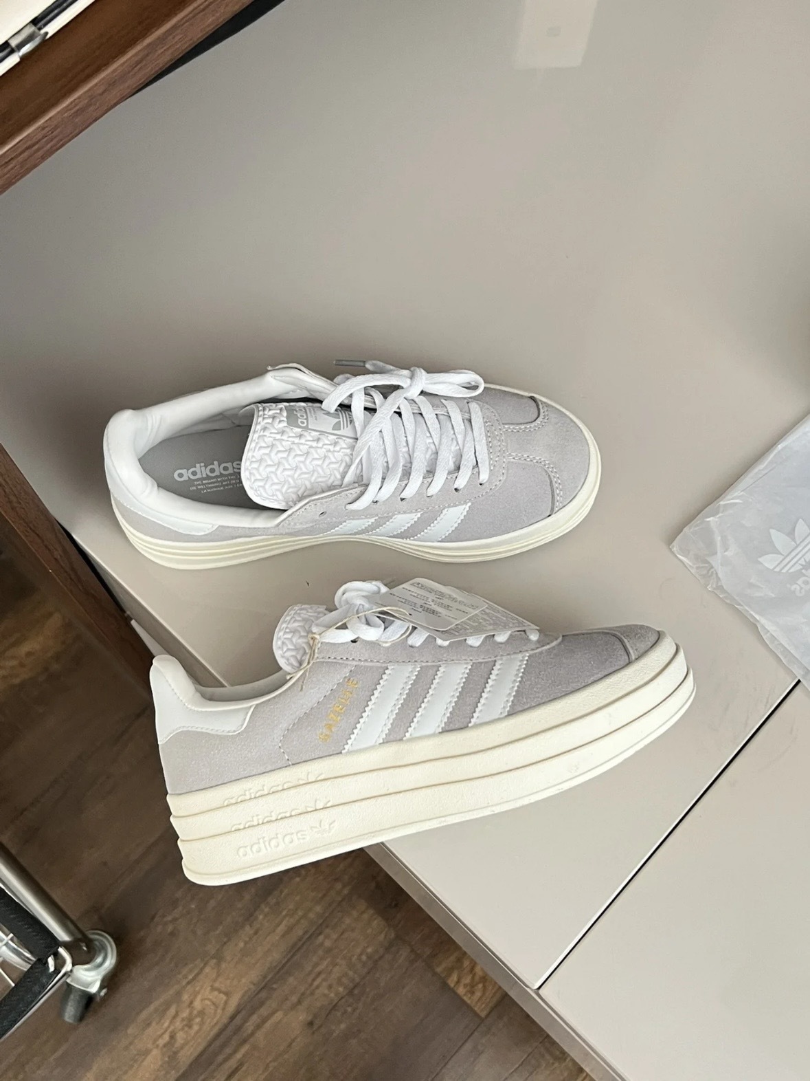 <快速出貨> Adidas  Originals Gazelle Bold 厚底灰灰 (HQ6893)