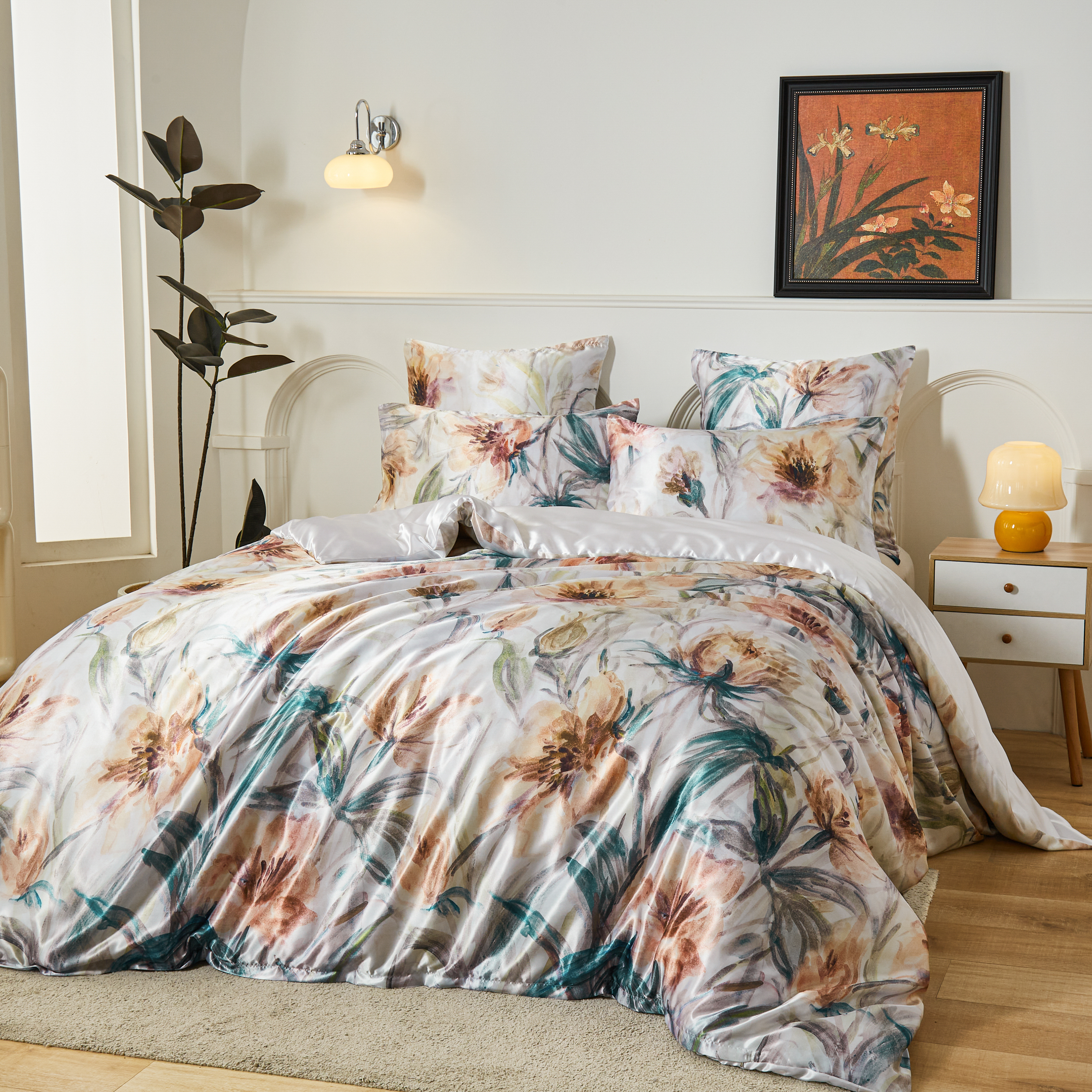 Black smith 第三代2901針花之戀冰絲系列床品套裝_藝術