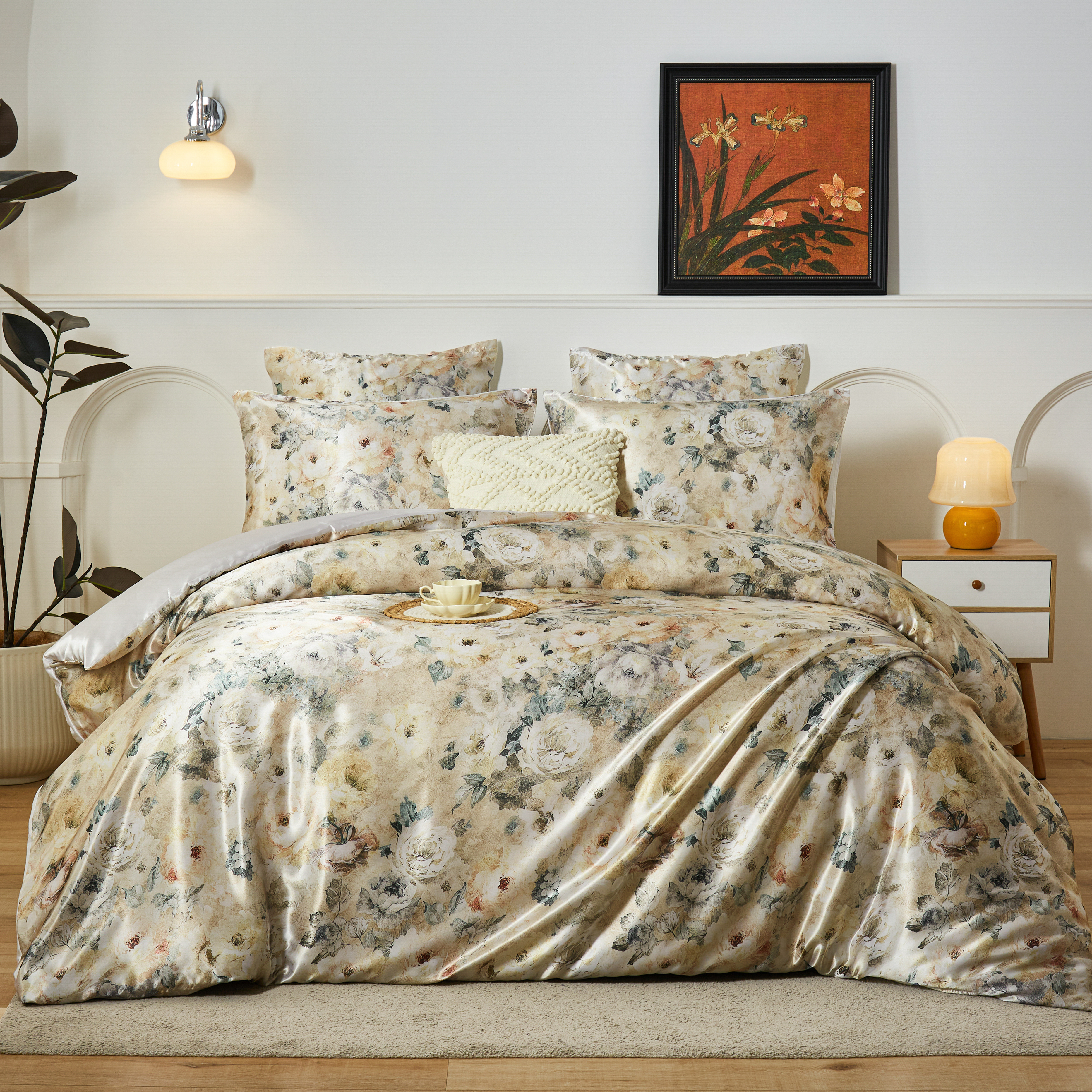 Black smith 第三代2901針花之戀冰絲系列床品套裝_詩意