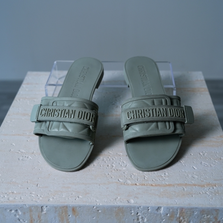 (CF19)Dior 牛油果綠拖鞋 38號