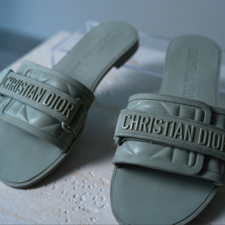 (CF19)Dior 牛油果綠拖鞋 38號