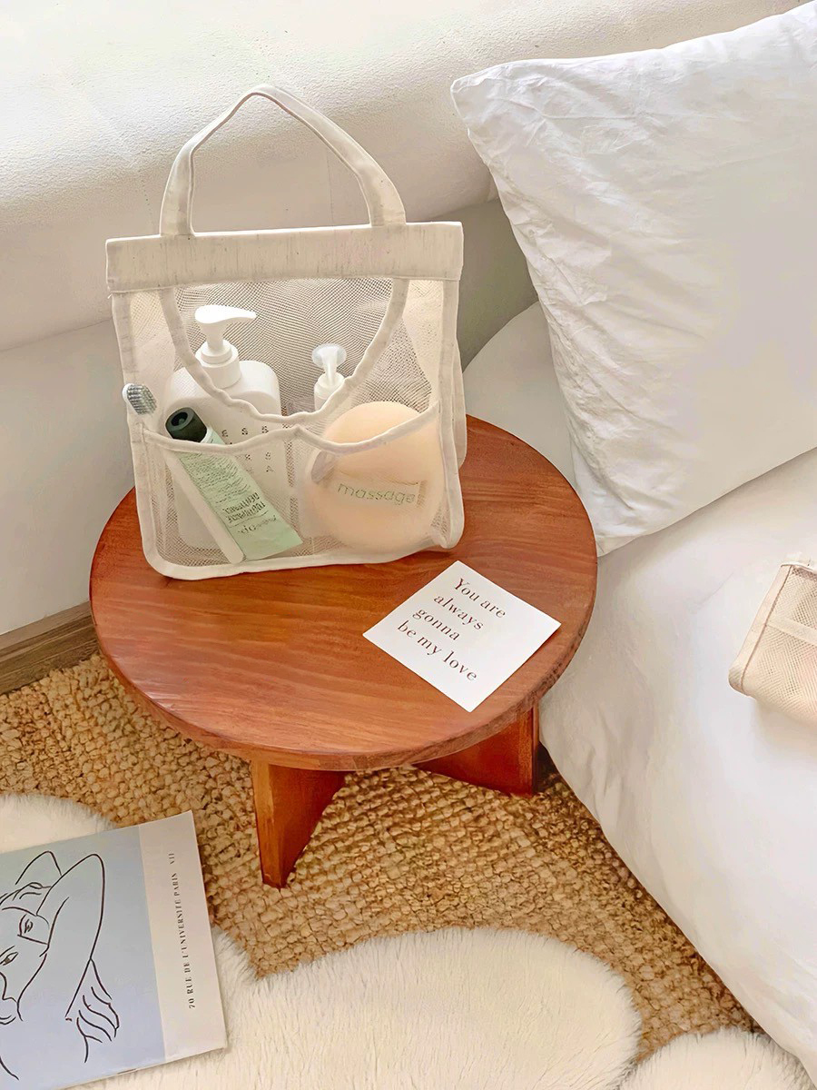 雲朵白多功能網狀層次盥洗袋收納袋 / 2款