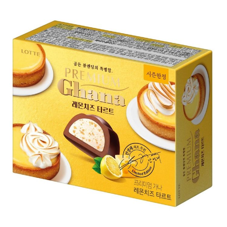 Lotte Premium Ghana Lemon Cheese Tart 68G8802259021148 EXP.2026.02.26