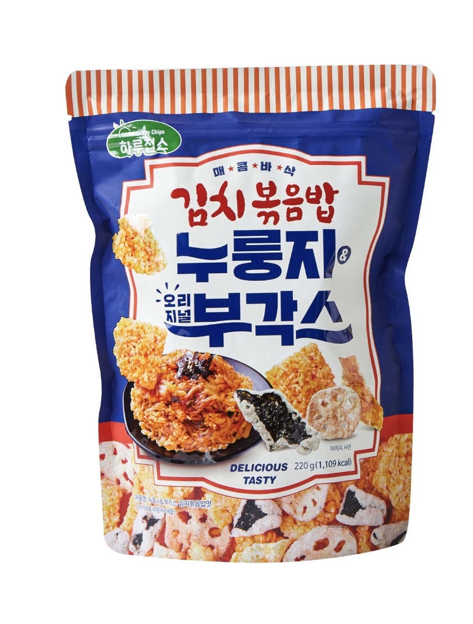 Haru Chips Crispy Comprehensive Vegetable Crispy Biscuits Snacks Original Flavor Kimchi Fried Rice F