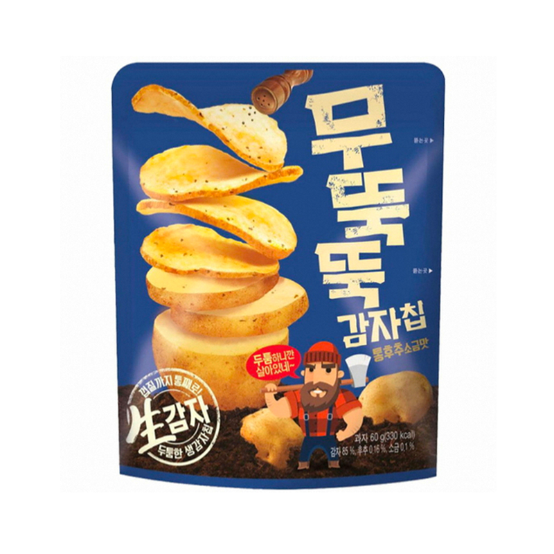 Orion Mutuktuk Gamja Chip - Pepper & Salt 60g8801117780203 EXP.2025.04.04