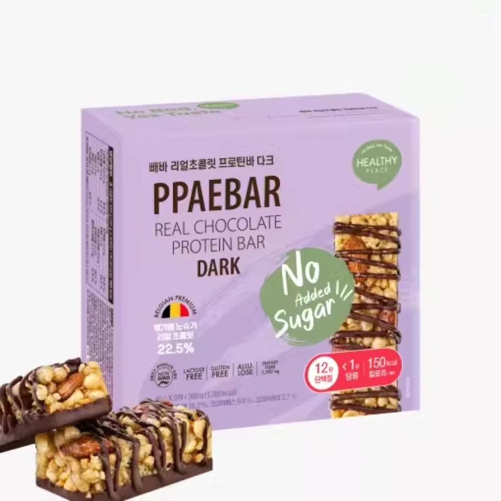 Korean Ppaebar Chocolate Bar - Low Meal Replacement Nut Energy Bar  40gx98809747821