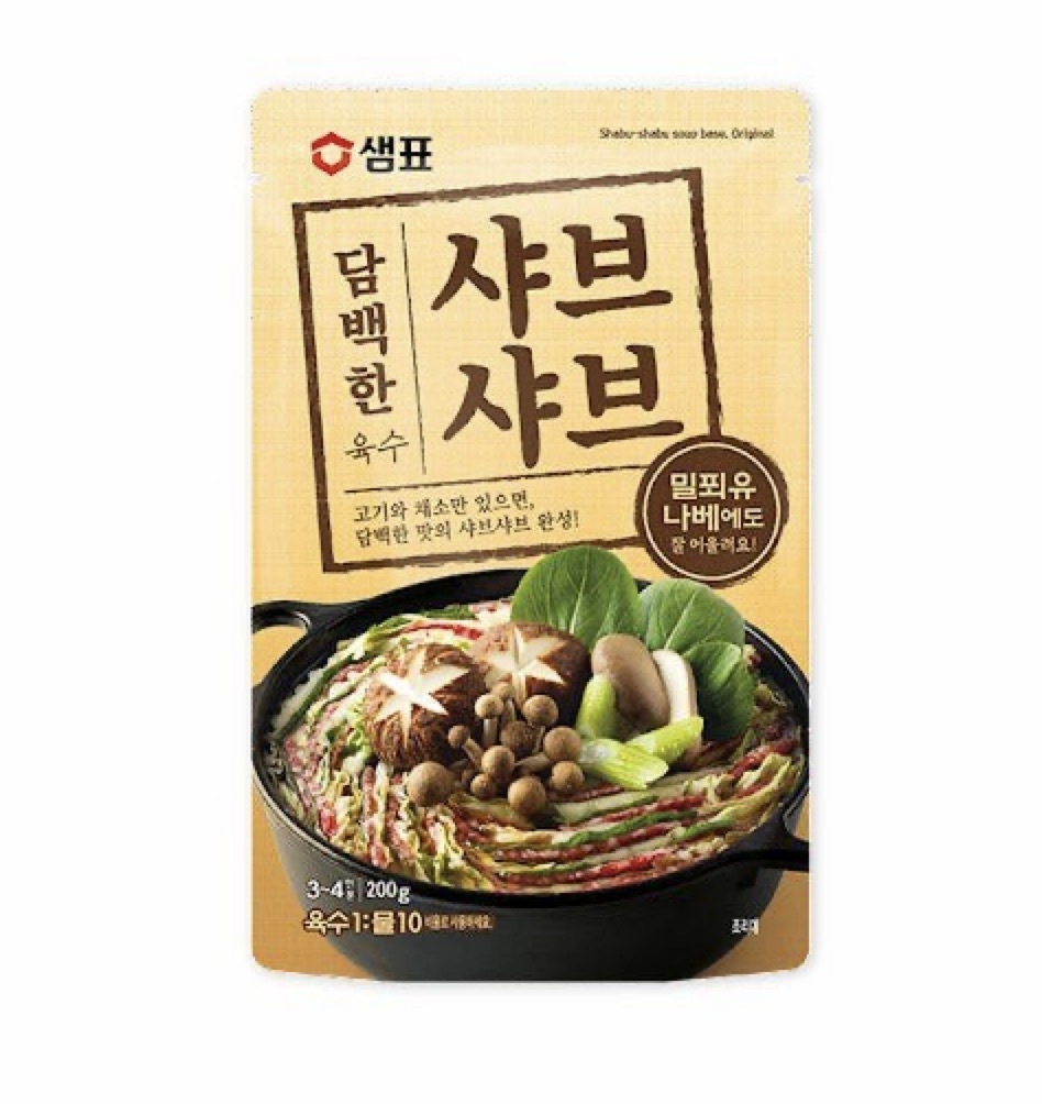 Saempyo Dambaekhan Yuksu Shabu Shabu Soup Base 200G8801005989657 EXP.2025.12.08