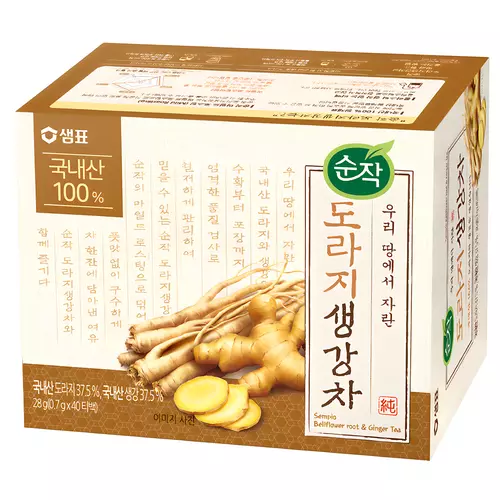 Sempio Bellflower Root & Ginger Tea, 28g (0.7g x 40 tea bags), 1 Pack8801005654050