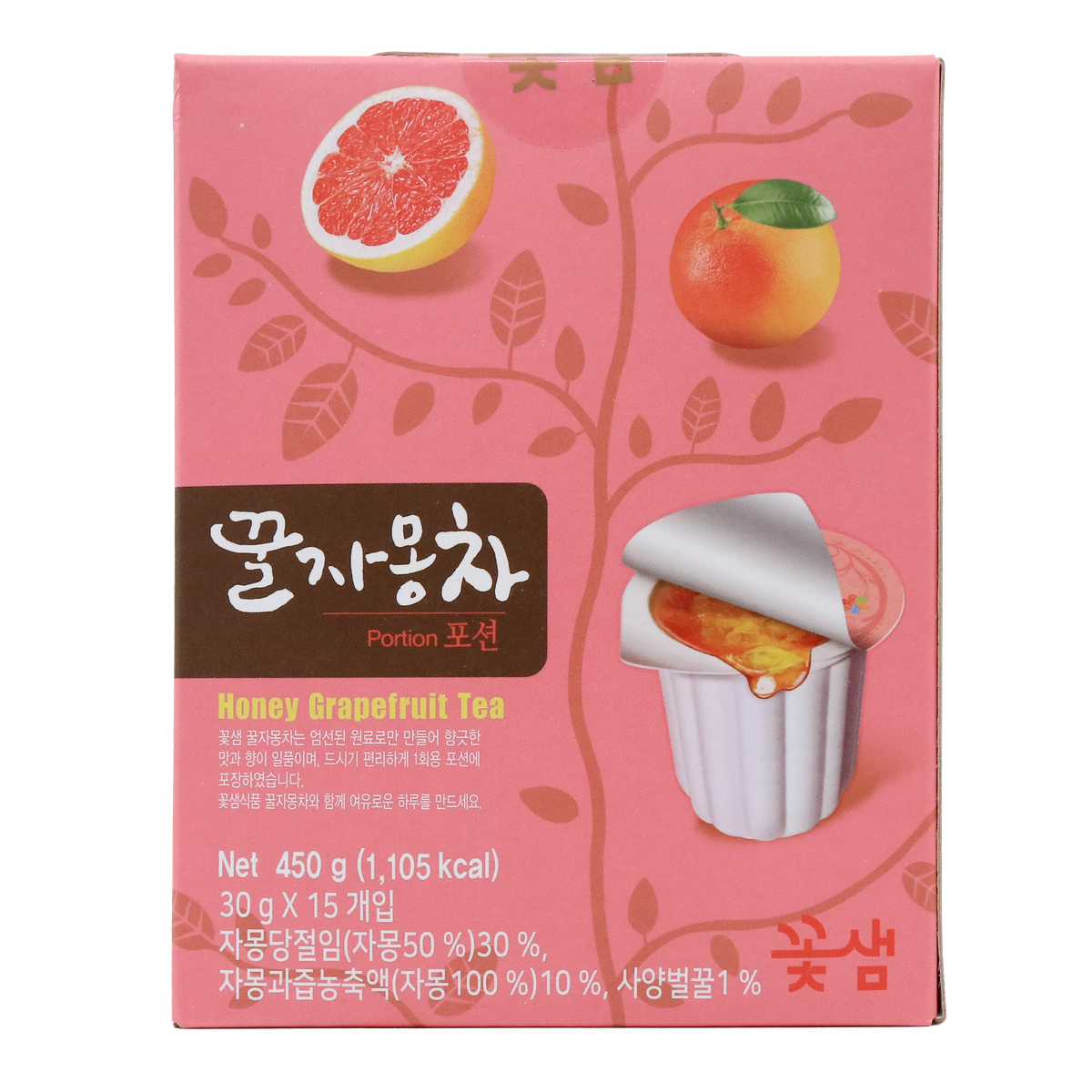 Kkoh Shaem - KOREA HONEY GRAPEFRUIT TEA (30gX15)  8803217013489 EXP.2026.02.05