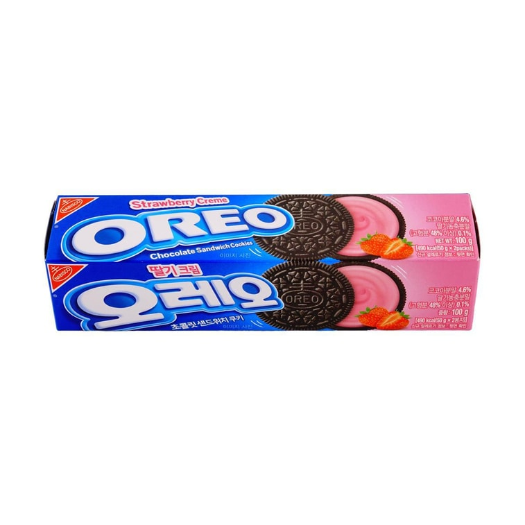 OREO Strawberry Cream Cookie (100g)8801037088243 EXP.2026.01.13