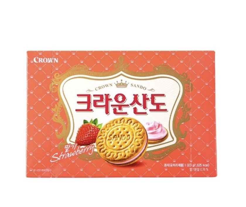 Strawberry Crown Sando Cookies 323g8801111917452 EXP.2025.10.01