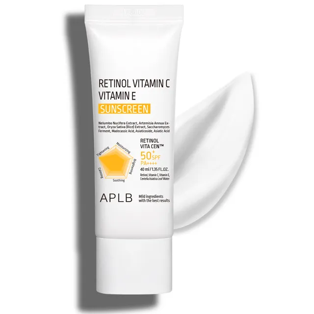APLB Retinol Vitamin C Vitamin E Sunscreen SPF 50+ PA++++40ML8809874684383 EXP.2027