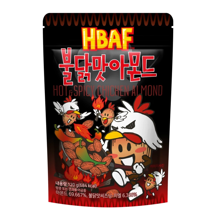 Hbaf Almond  Hot & Spicy Chicken 120g8809617944774 EXP.2025.10.27