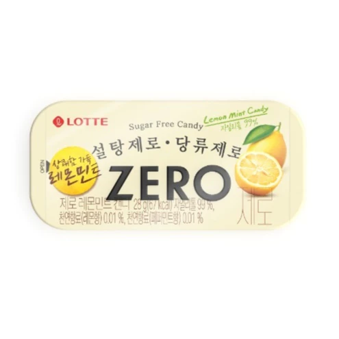 Lotte Zero Lemon Mint Candy 28g8801062857982 EXP.2026.02.19