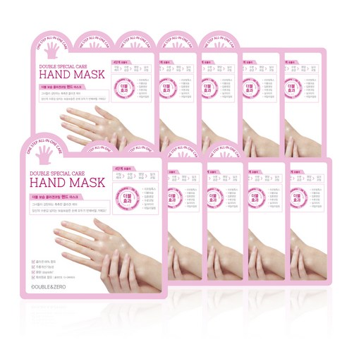 DOUBLE & ZERO - Double Special Care Hand Mask 10ea    8809273161270 EXP.2027.11.10