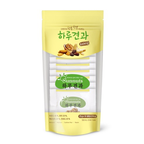 SUNMYONG Daily Nut Original 250g(25gx10bags)(8807354900060) exp.2026.07.08