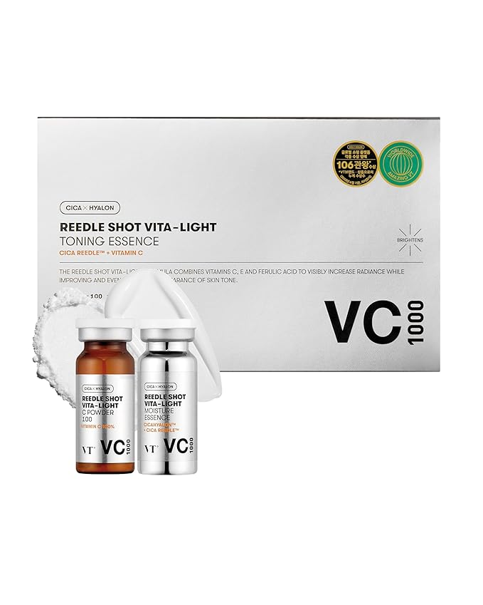 VT COSMETICS Vita-Light Toning Essence 1000 | Vitamin C 100% Power (10mlx2ea)【pL】4545 EXP.2026.02.18