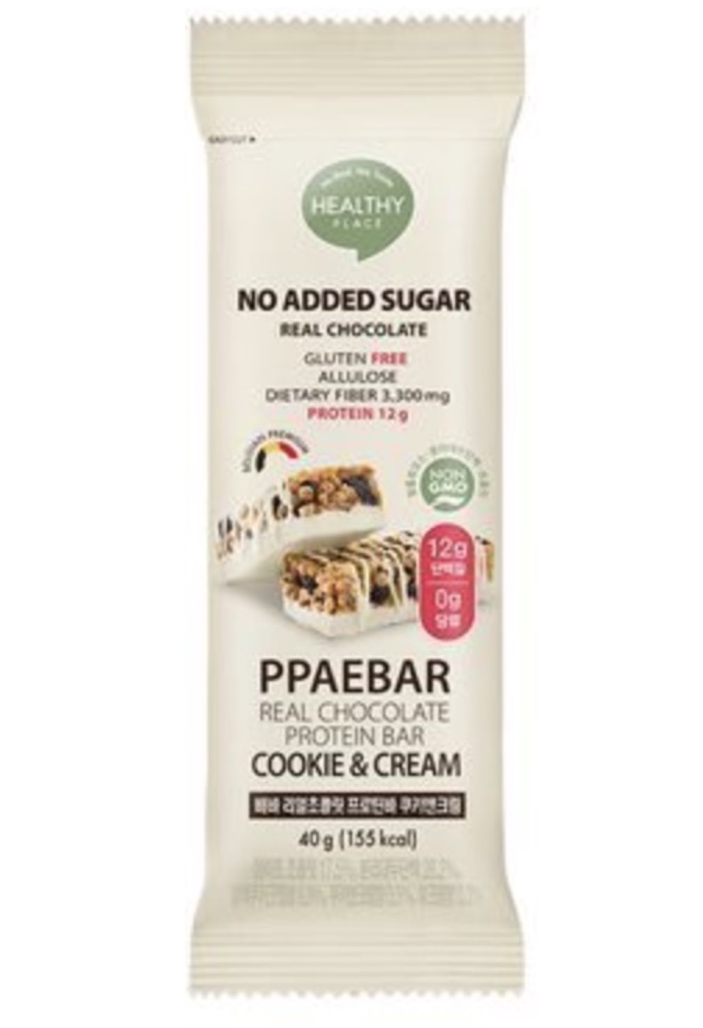 [1pc]Peba Real Chocolate Protein Bar /Cookies & Cream 40g