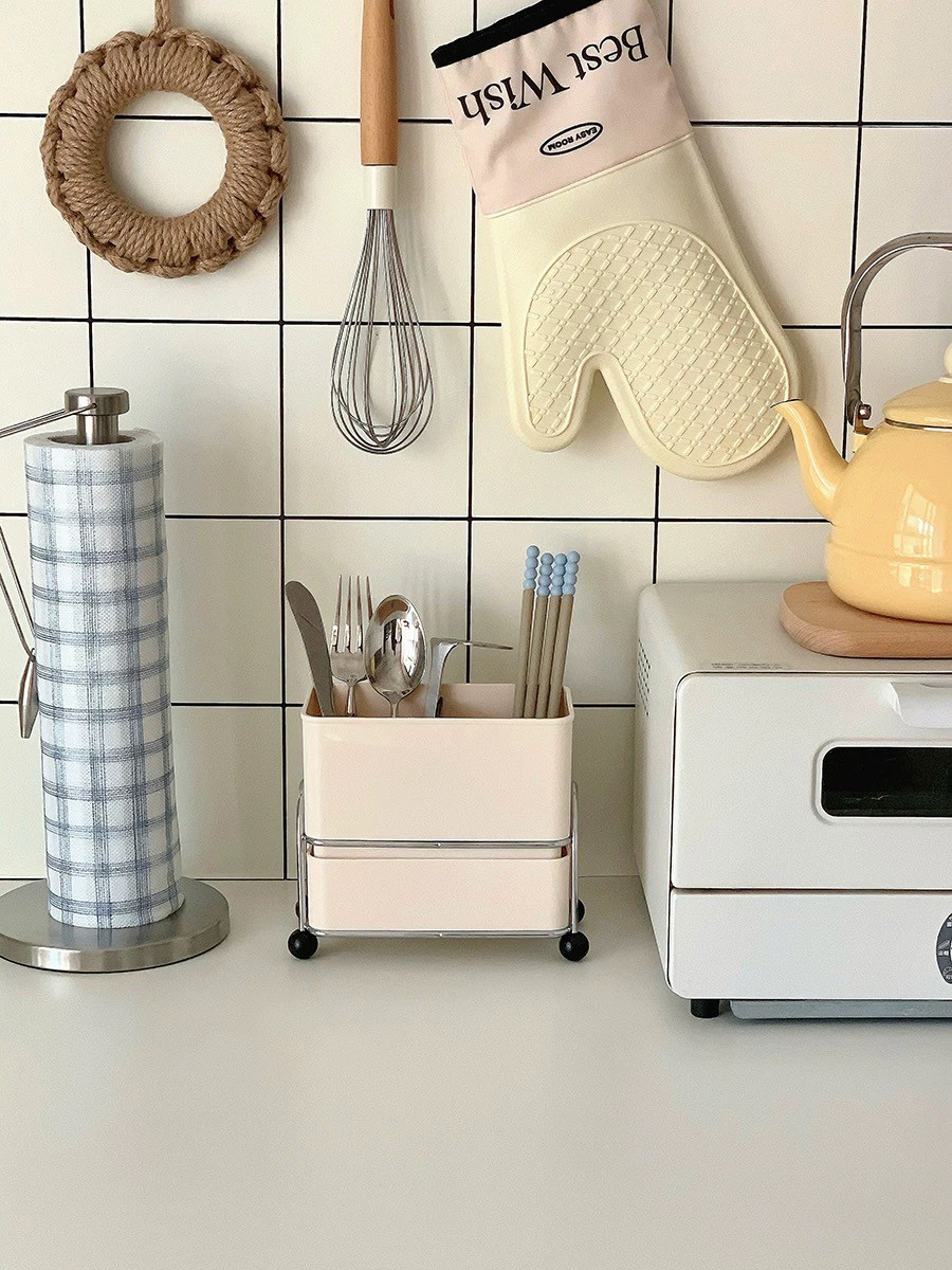 可移動式分隔片瀝水碗筷收納架