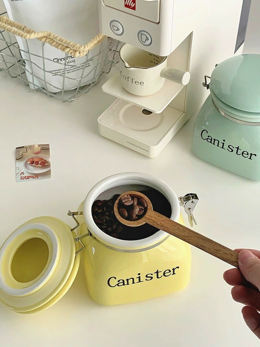 Canister字母環扣密封陶瓷收納罐-1500ml / 2色