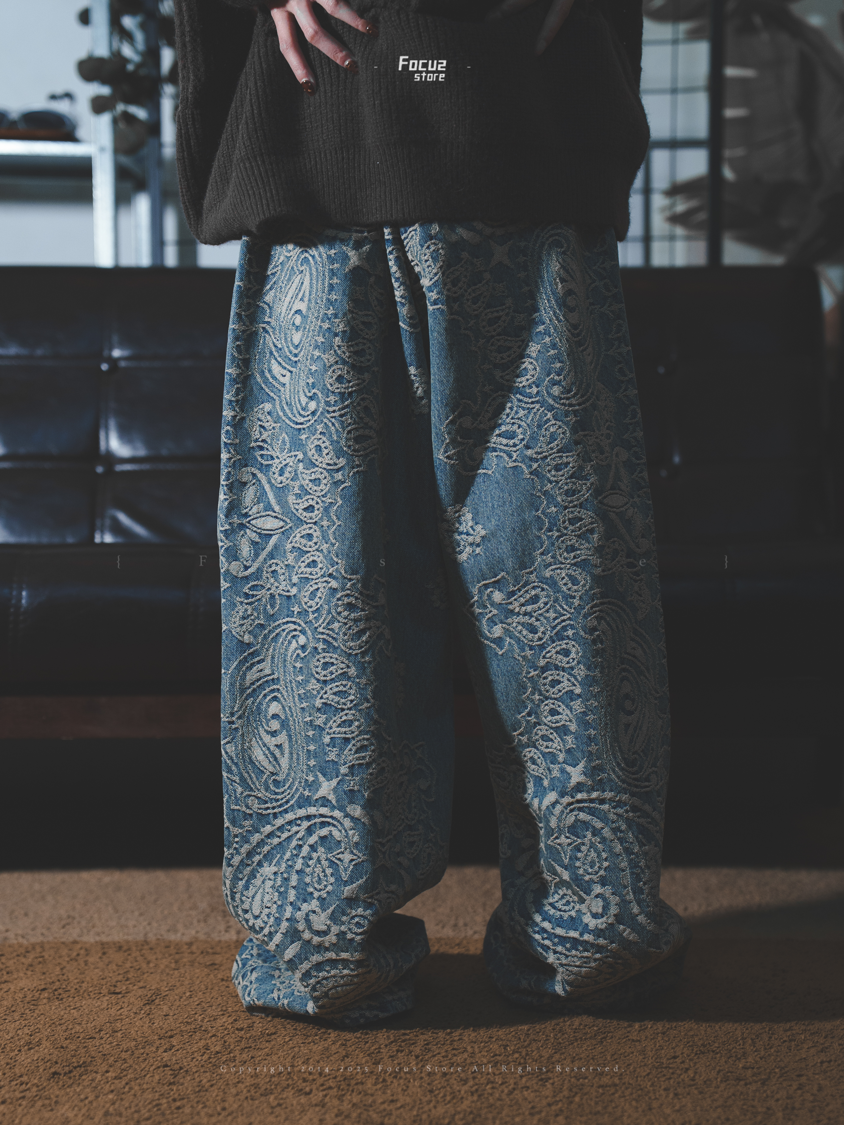 【Focus Store】預購 Supreme SS25 Week7 Bandana Jacquard Denim Baggy Jean 腰果花 牛仔褲 三色