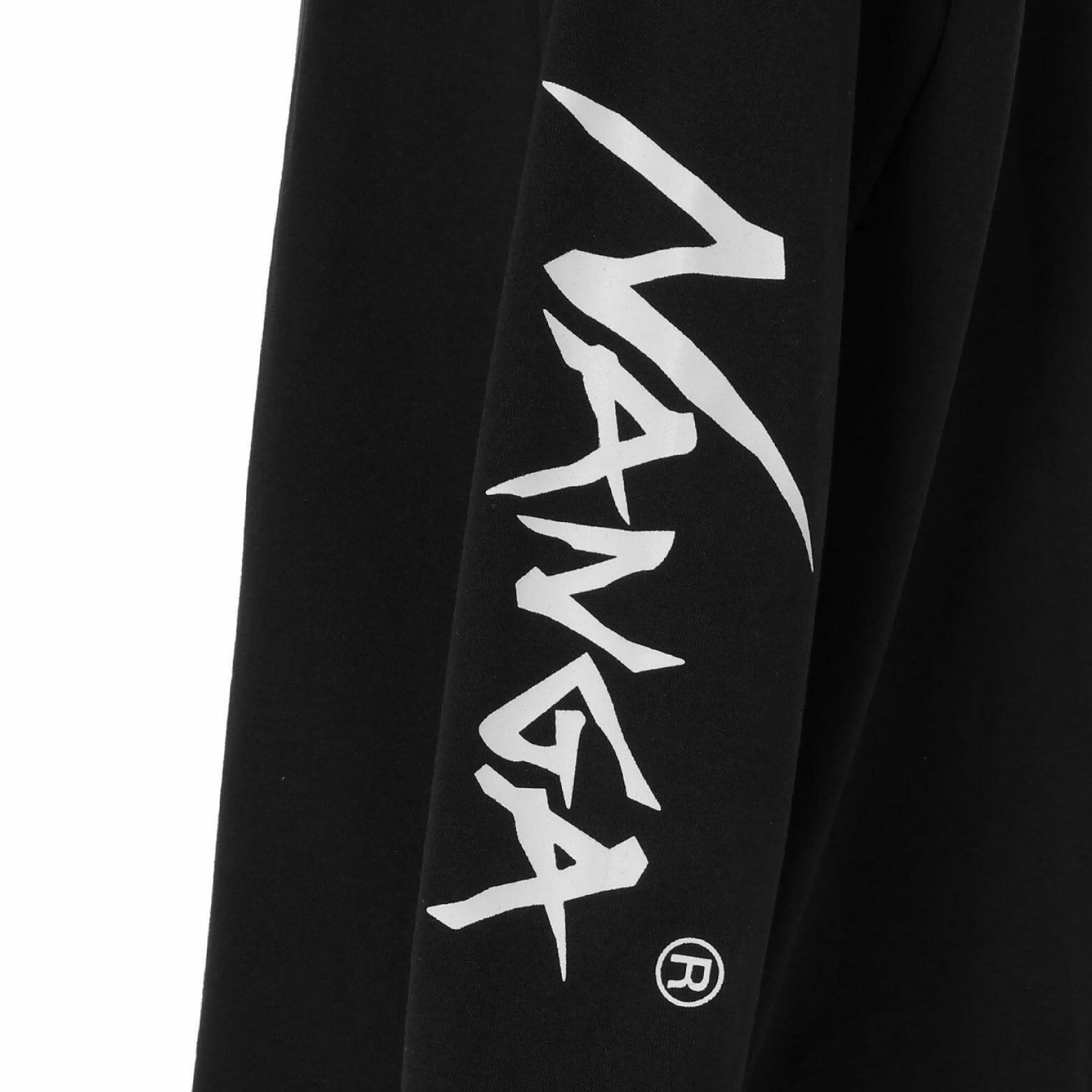 NANGA ECOHYBRID SLV LOGO 長袖 NANGA ナンガ 長袖 袖ロゴ ロンT ブラック 黒 ホワイト 白 2