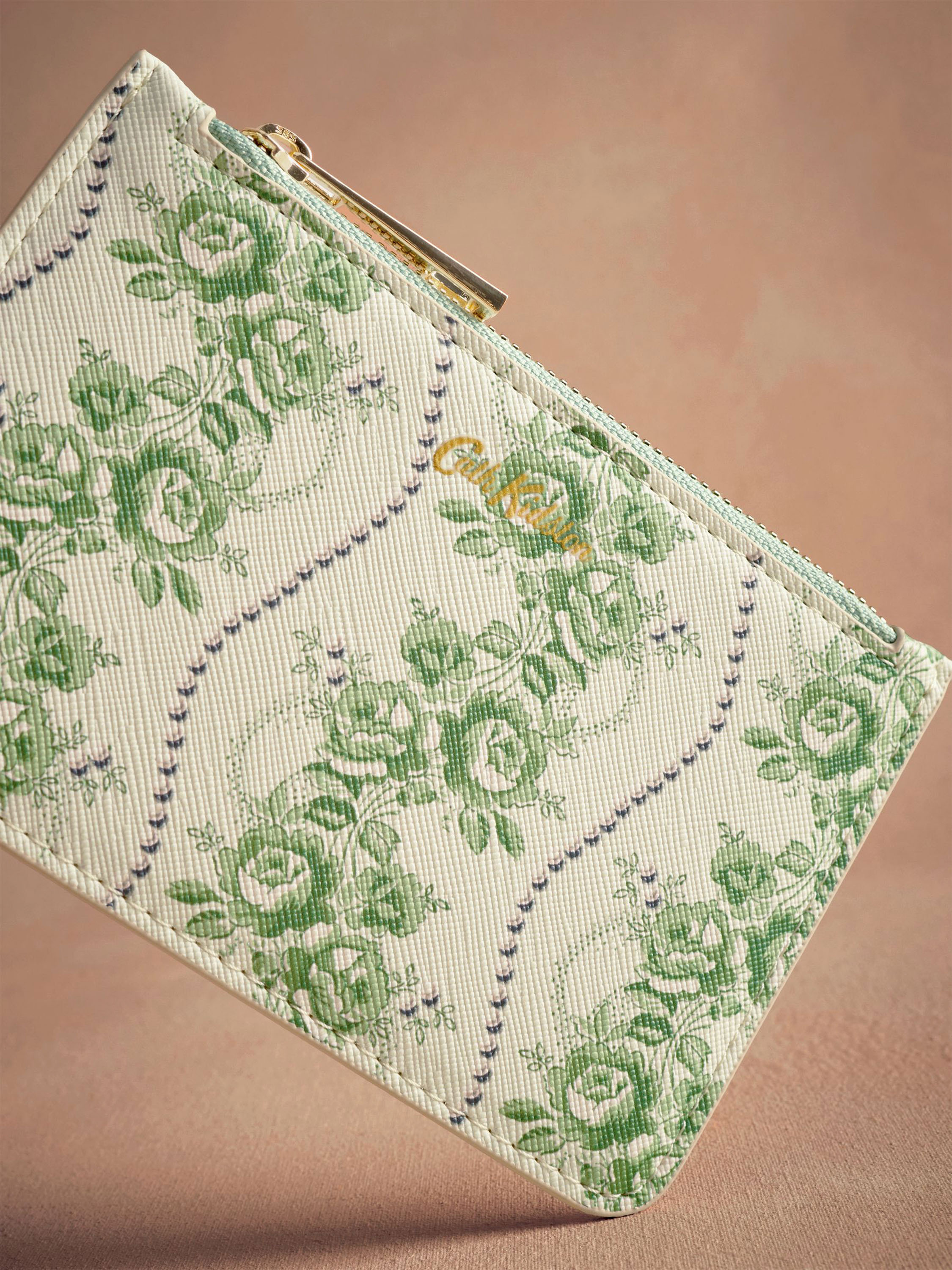 Rose Pearl 薄款拉鍊錢包