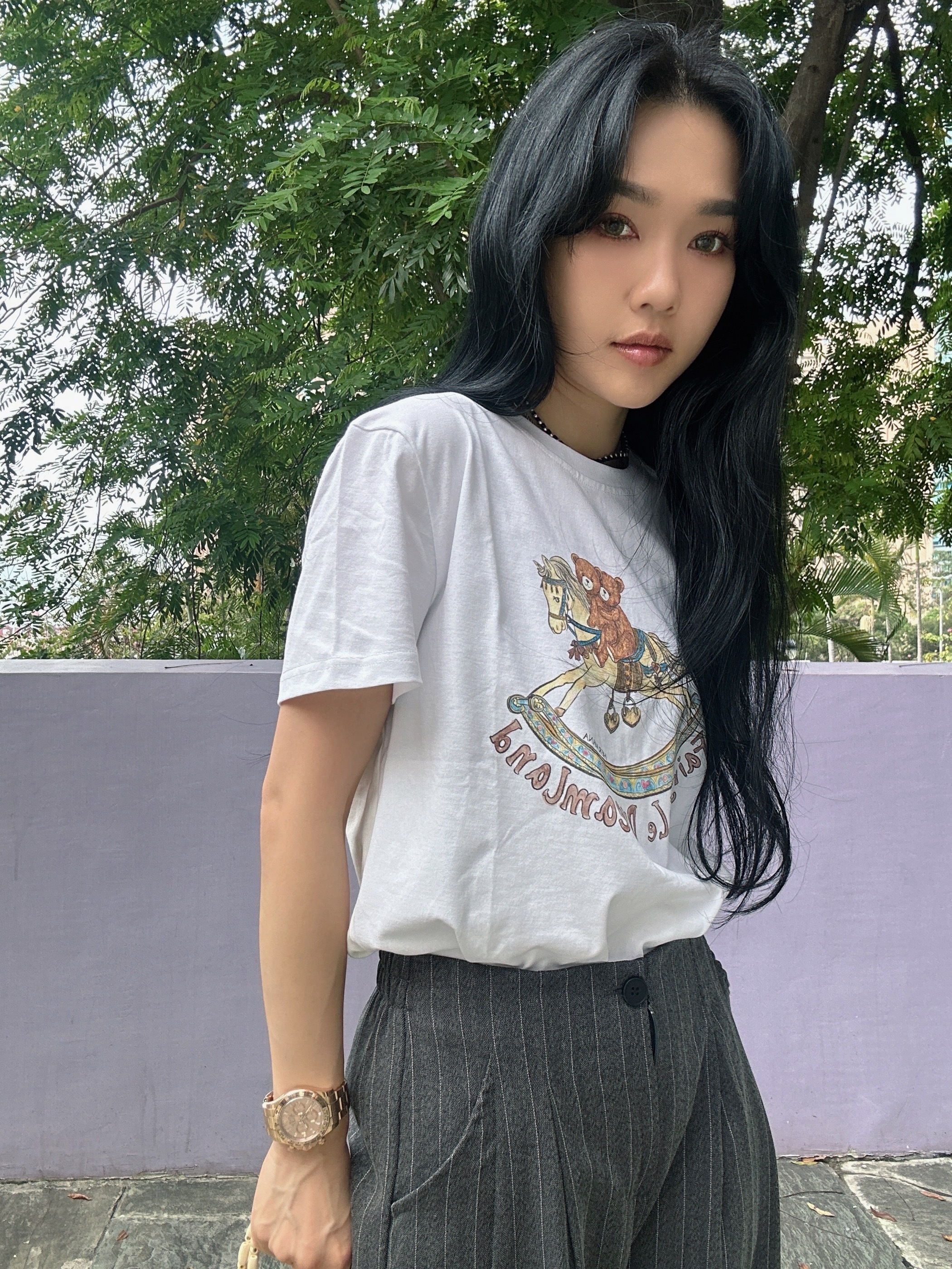 雙小熊搖搖木馬tee (現貨款式）