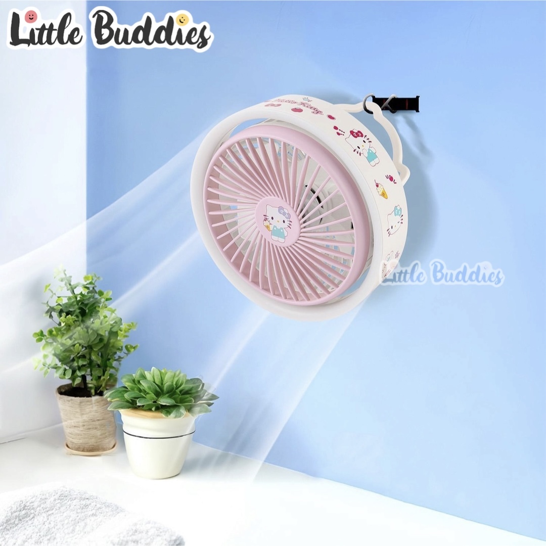 Sanrio x Clue Box 便攜式座枱風扇連LED燈