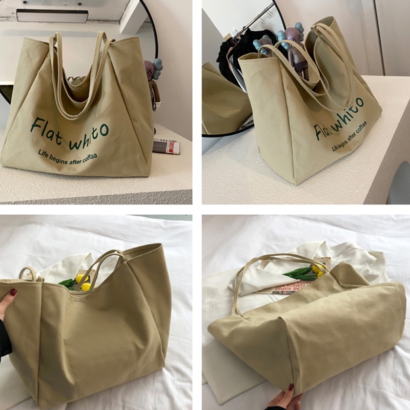 帆布包 托特包 手提包 購物袋 通勤包包 A4包 上課包包 實用包包 包包女 黑色包包 綠色包包 朋友禮物 305