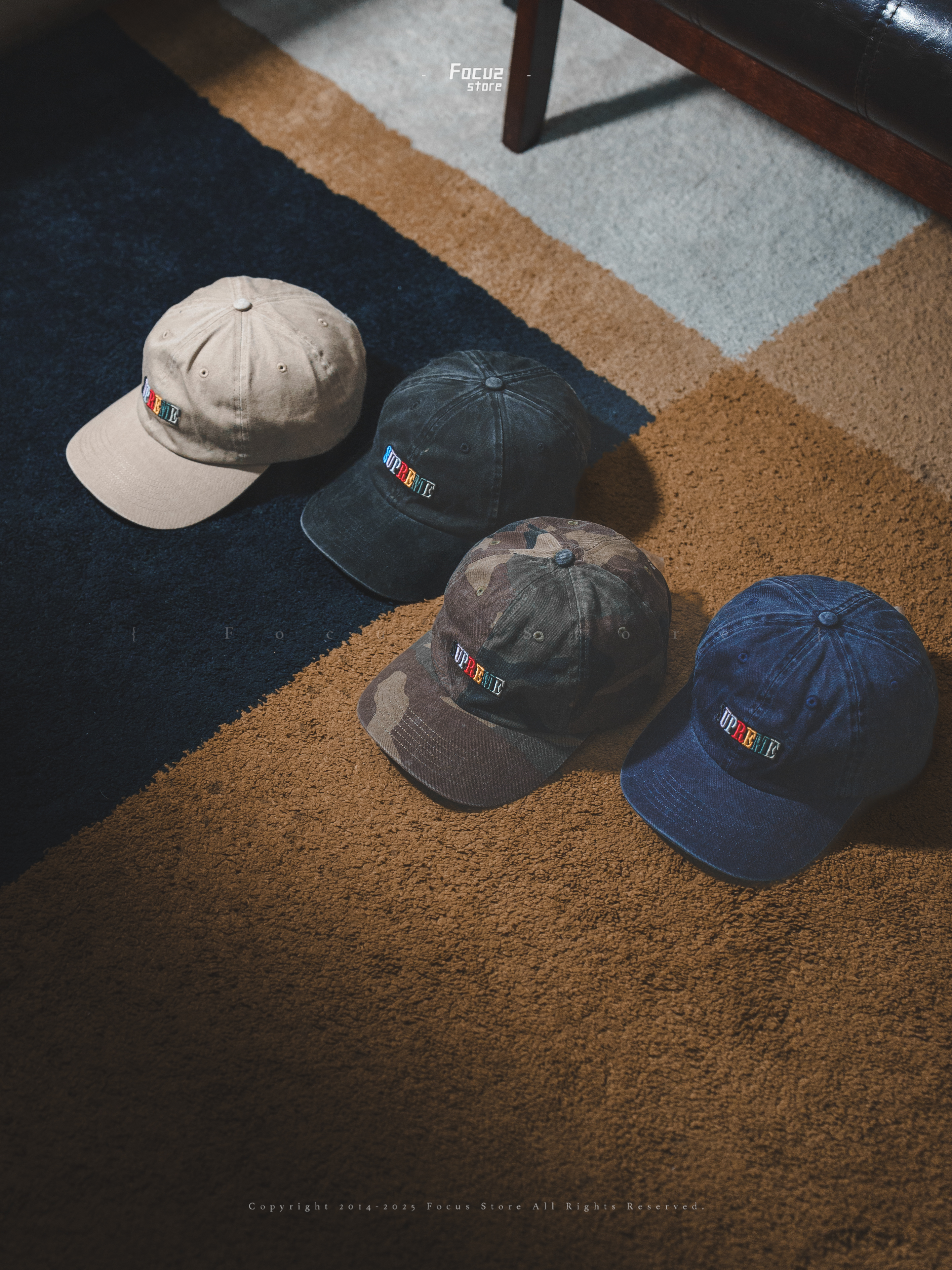 【Focus Store】現貨秒發 Supreme SS25 Week7 Pigment Dye 6-Panel 五色 顏料字母 六分割帽