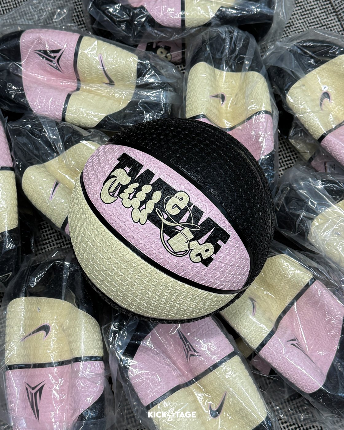 NIKE 8P JA MORANT 粉黃黑 橡膠 防滑 耐磨 7號球 莫蘭特 籃球【IB0343-614】N101105361-407 BBASKETBALL