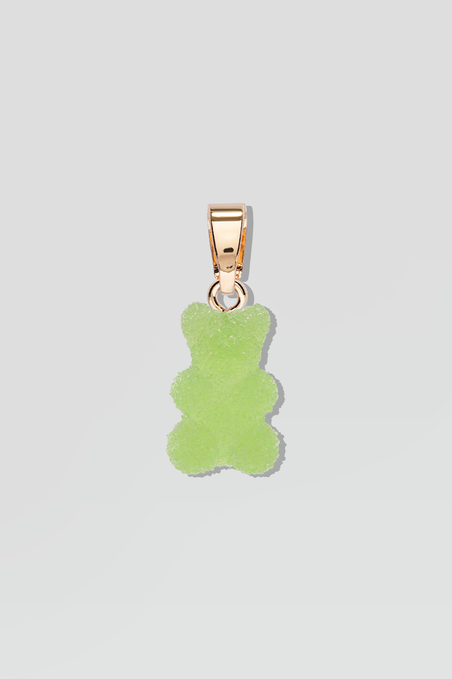 Crystal Haze｜NOSTALGIA BEAR 金色復古青蘋果泡沫小熊墜飾