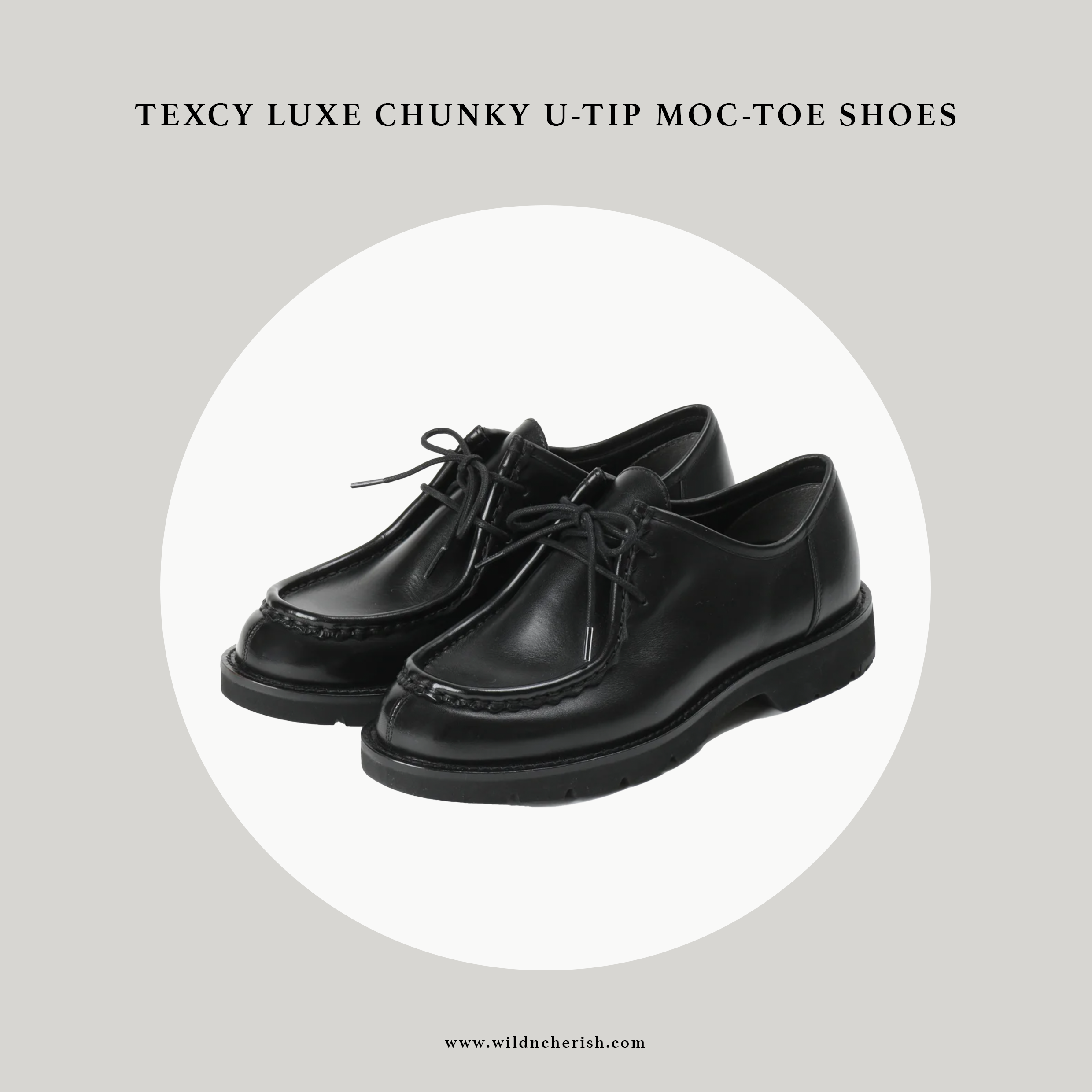 預訂 | Texcy Luxe Chunky U-Tip Moc-Toe Shoes 莫卡辛鞋