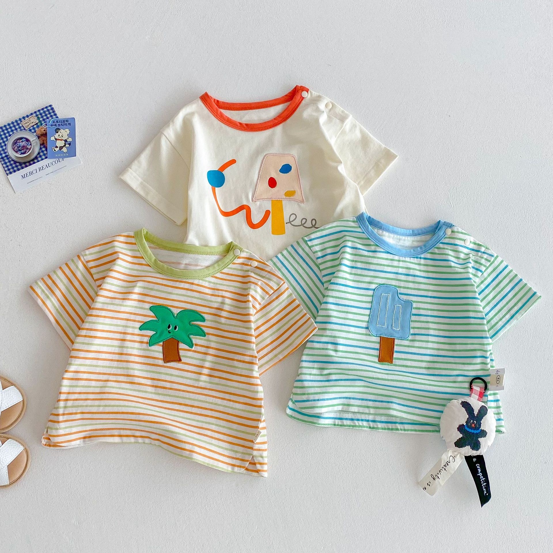 糖果跳色棉質上衣