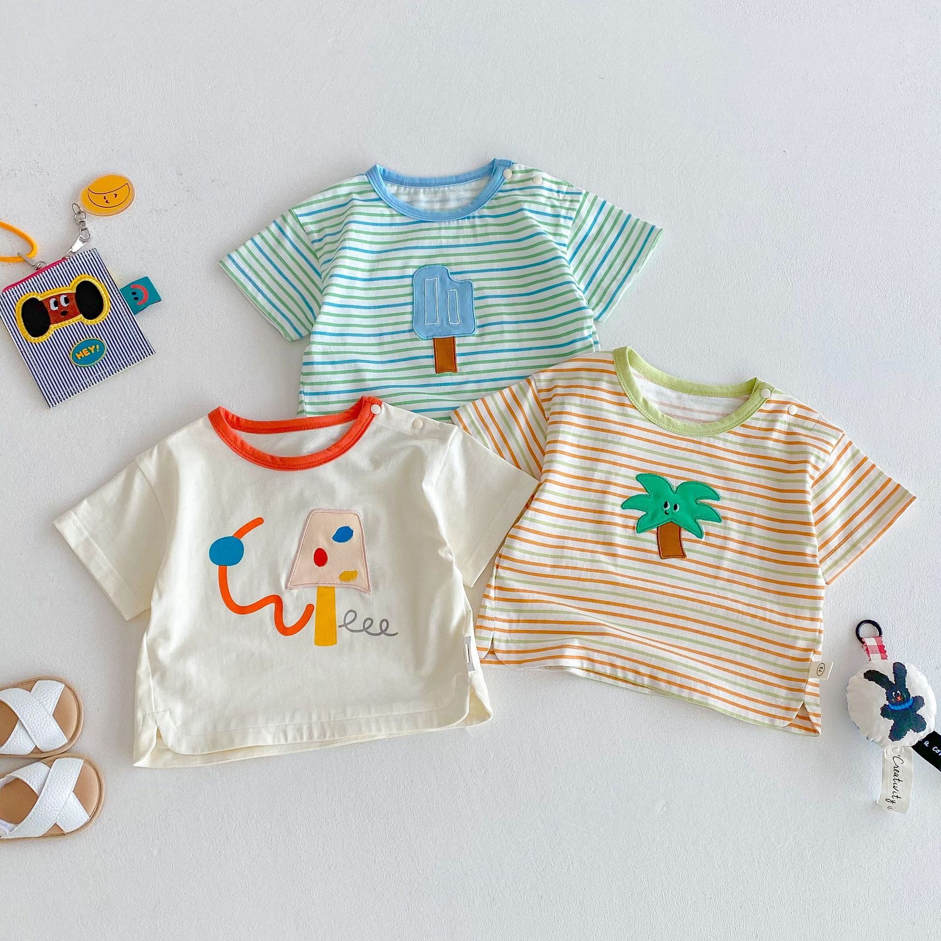 糖果跳色棉質上衣