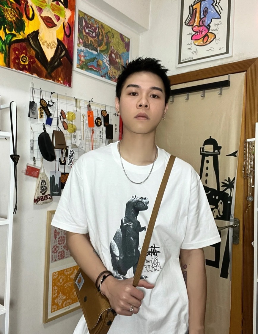 Stussy  BIG & MEATY 恐龍寬鬆短袖T恤 男女同款