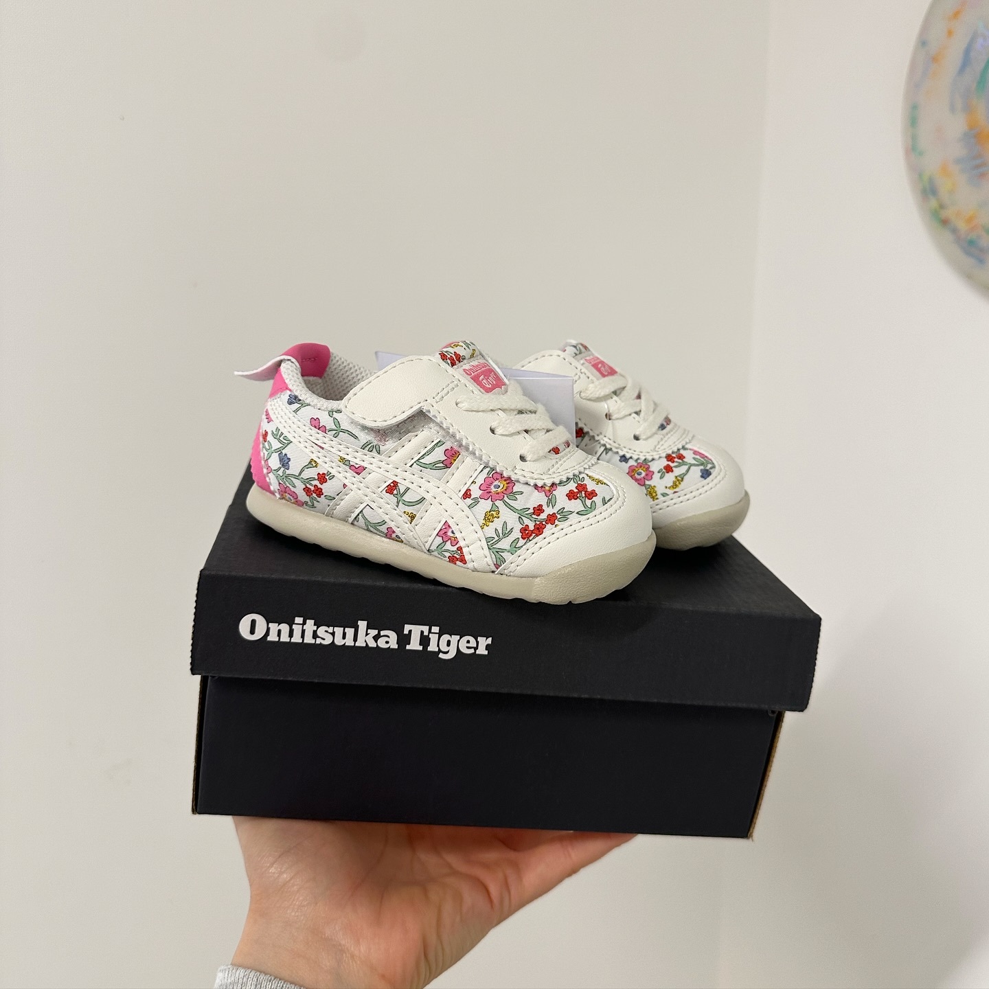 Onitsuka Tiger Mexico 66 日本限定 花粉色 花蕊 白色 鬼冢虎 小童 童鞋 1184A223-100