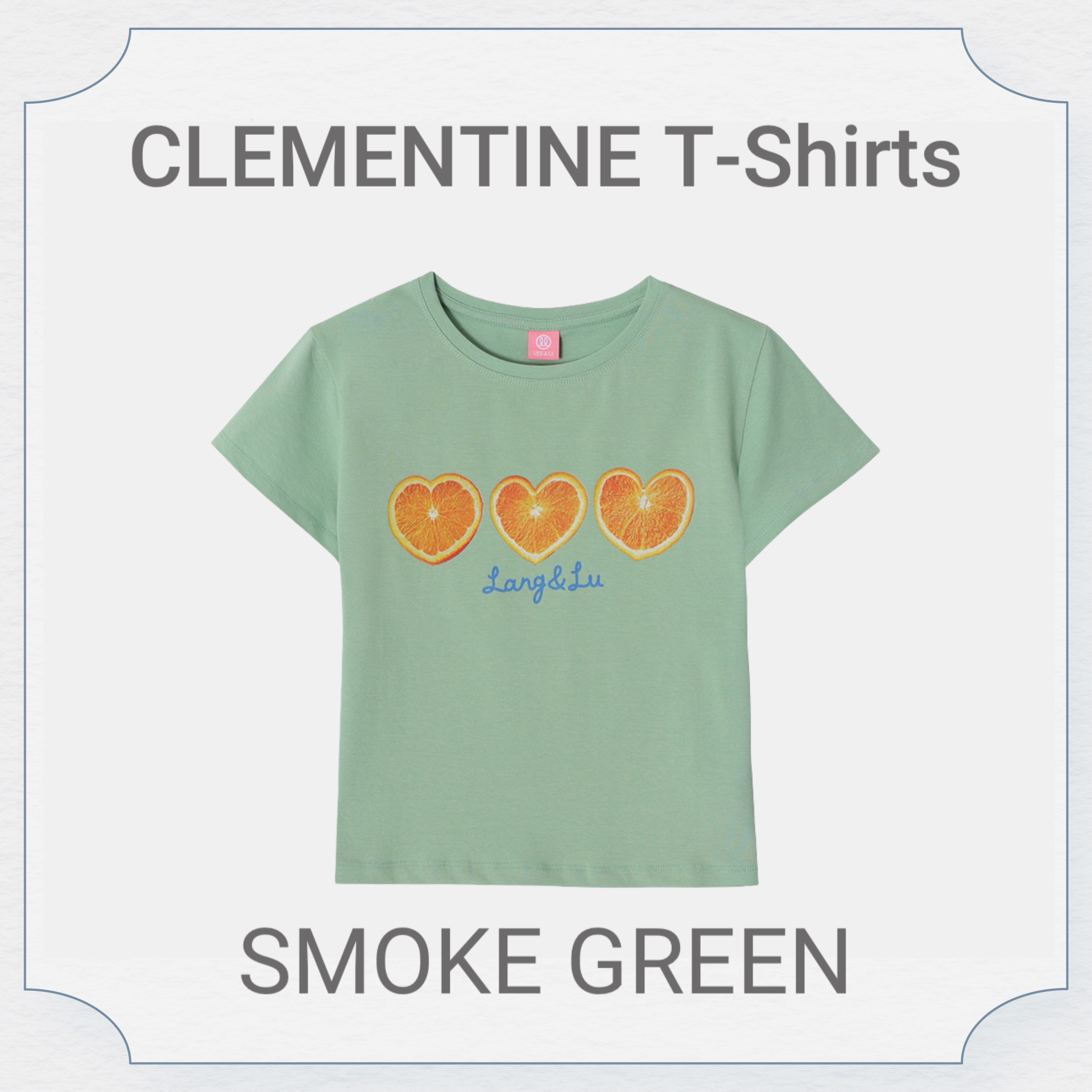 LANG&LU愛心柑橘短袖T-Shirts