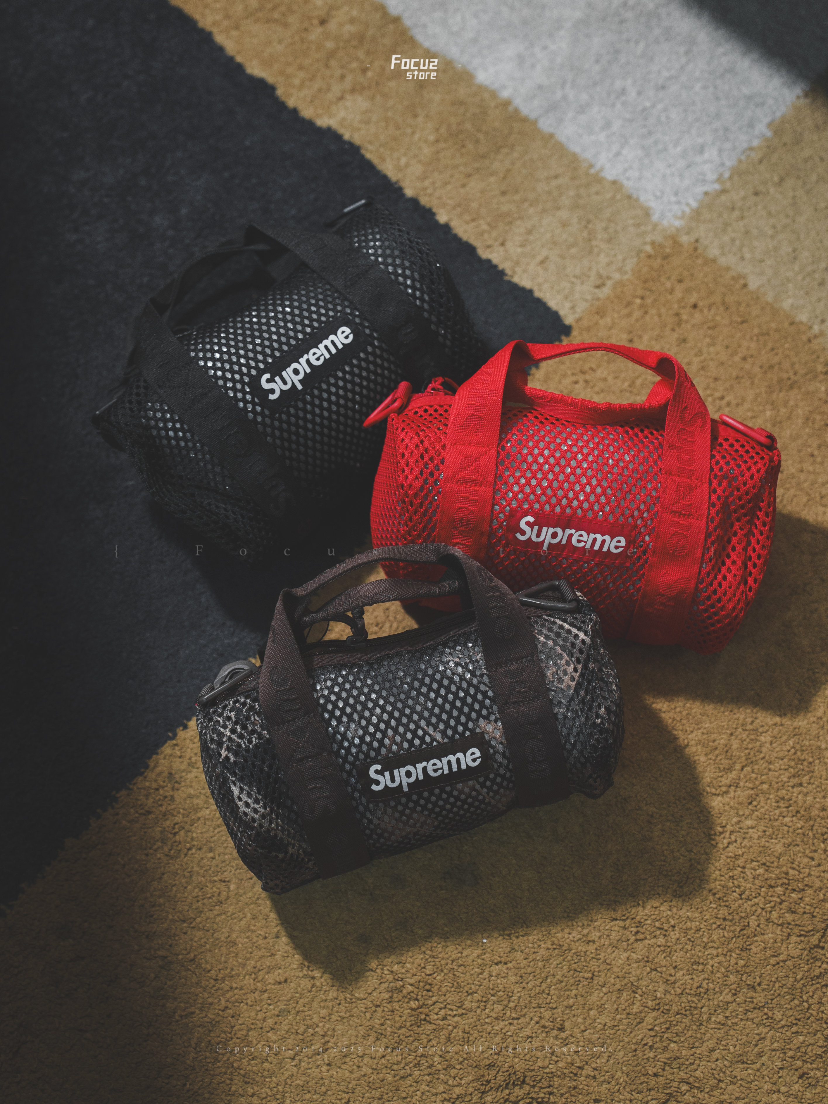 【Focus Store】預購 Supreme SS25 Week8 Mesh Mini Duffle Bag 三色 迷你洞洞小包